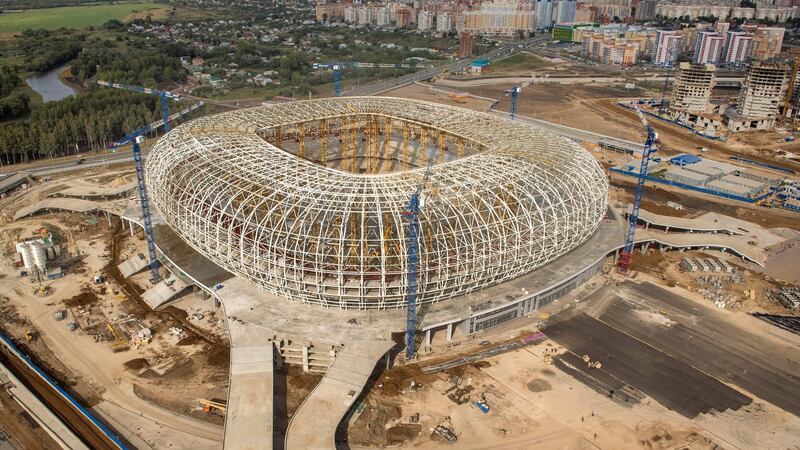 Mordovia Arena, Saransk. Photograph: Mladen Antonov/Getty