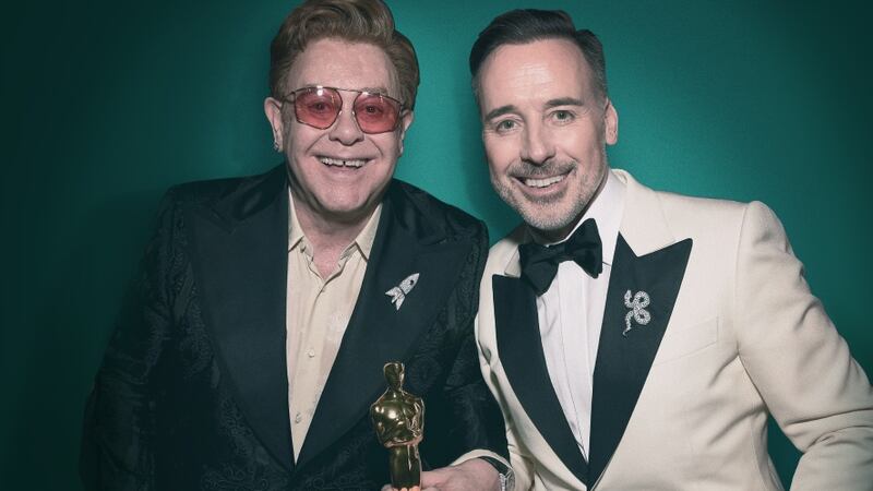 Elton John and his partner, David Furnish