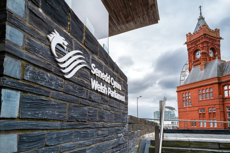 Senedd Cymru in Caerdydd. Grianghraf: iStock