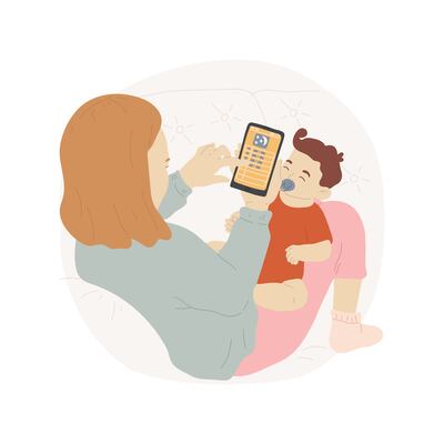 A distracted parent does not bode well for the mental health and speech development of their baby. Photograph: iStockphoto/Getty Images