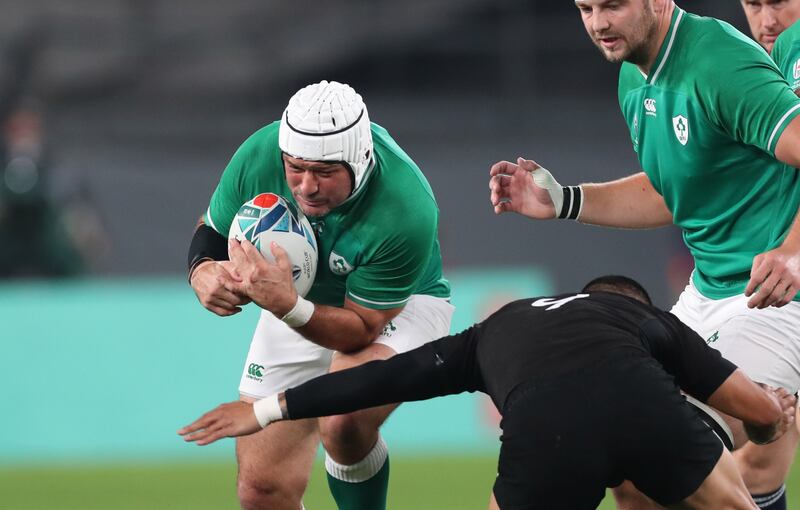 Ireland’s Rory Best in action against New Zealand in the 2019 Rugby World Cup quarter-final in Tokyo. Photograph: Billy Stickland/Inpho
