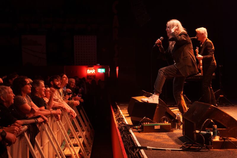 Patti Smith performing at Vicar Street. Photograph: Fran Veale
