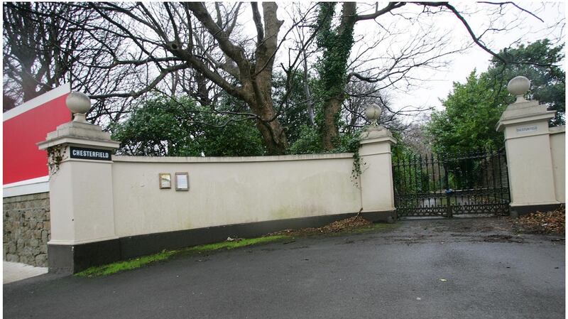 The entrance to the 6.18-acre Chesterfield site on Cross Avenue in Blackrock, Co Dublin. Photograph: Bryan O’Brien