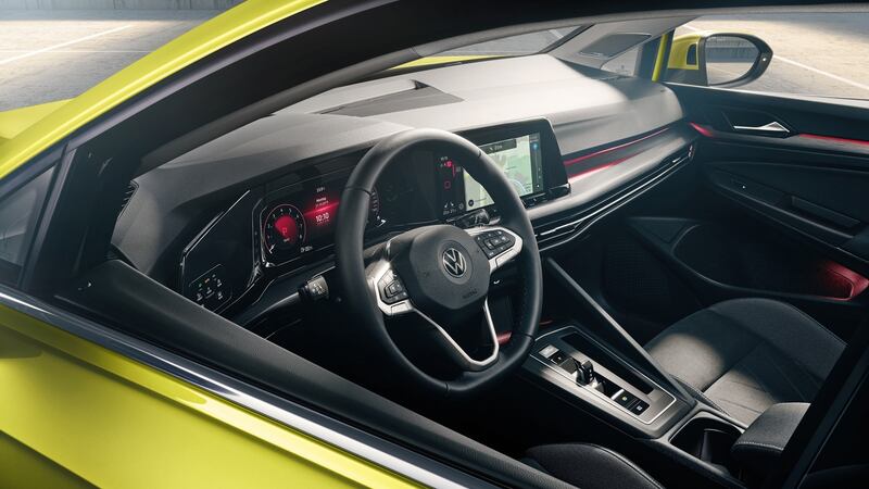 The screens are all very high tech, but are bordered by thick shiny plastic that makes them look like the sort of toystore electronics you pick up in Smyths rather than something you’d see in an Apple store. Photograph: Volkswagen