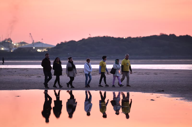 Darkness into Light, Sandymount, Dublin. Photograph: Dara Mac Dónaill