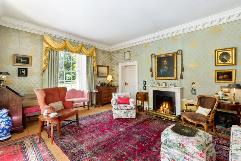 Drawing room with the fireplace from the Ritz hotel in London