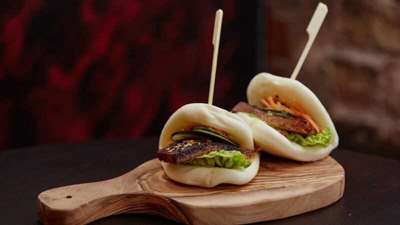 Pork belly bao buns on the menu at Bao Boi which has  opened in Cork city. Photograph:  Miki Barlok