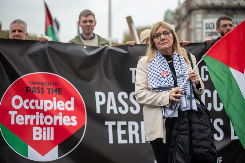 Senator Frances Black drafted the original occupied Palestinian territories Bill in 2018 and has campaigned for it to become law since then. Photograph: Garry Walsh/Trócaire
