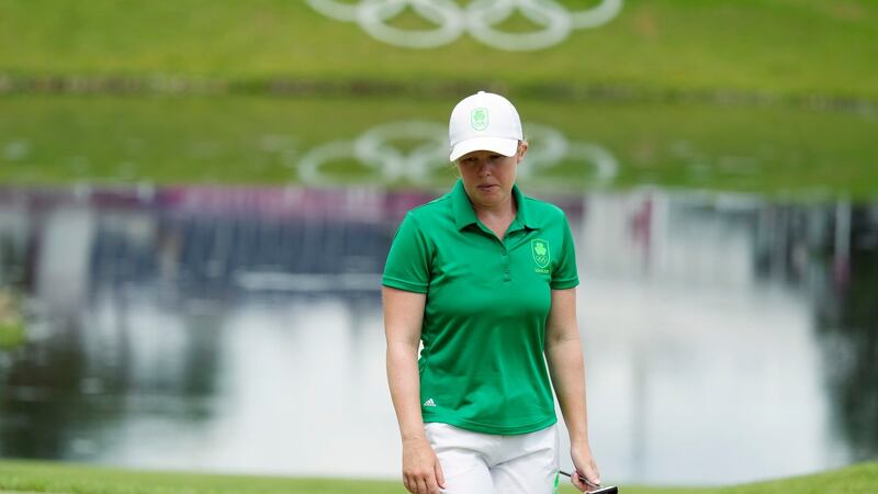 Stephanie Meadow finsished seventh in the women’s golf tournament. Photograph: John Cowpland/Inpho