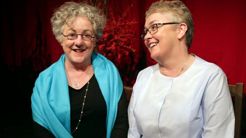 Beloved wife: Garry Hynes with Martha O’Neill on the day of their civil-partnership ceremony, in 2014. Photograph: Joe O’Shaughnessy