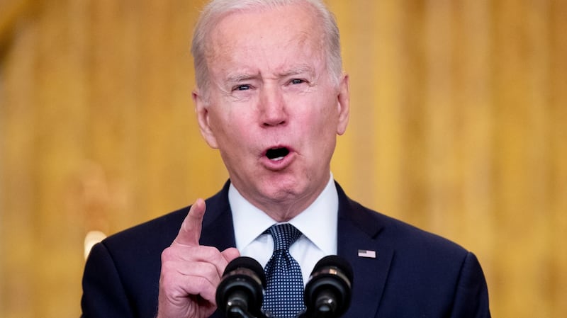 US president Joe Biden: laid out his administration’s approach to easing tensions. Photograph: Michael Reynolds/EPA