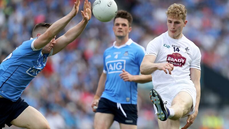 Kildare’s Daniel Flynn scored a stunning point against Dublin. Photograph: Oisin Keniry/Inpho