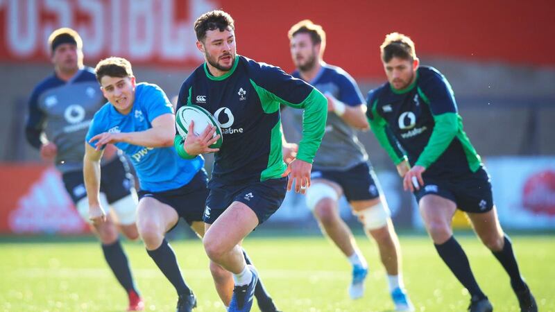 Robbie Henshaw was arguably Ireland’s best player before having to go off with a head injury against Wales. Photograph: Tommy Dickson/Inpho