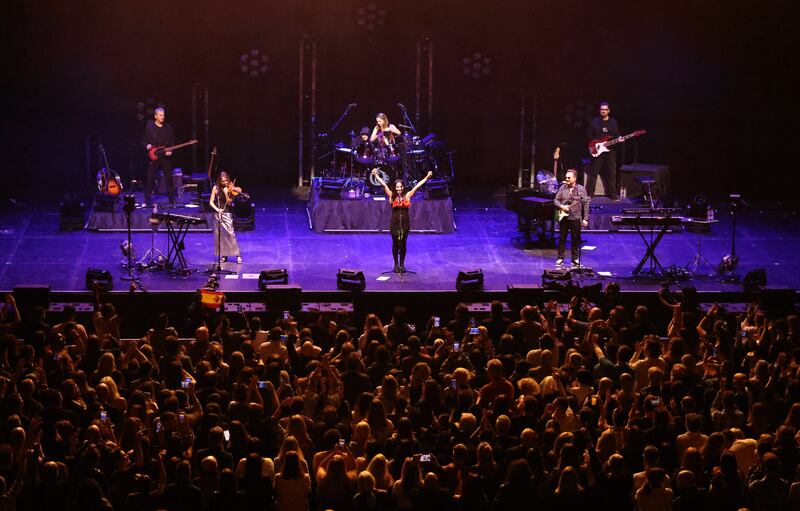 The Corrs at the 3Arena, Dublin. Photograph: Dara Mac Dónaill/The Irish Times