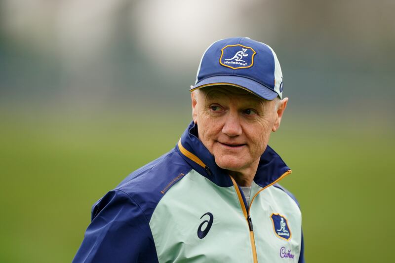 Australia’s head coach Joe Schmidt had to row back publicly from a “sloppy” comment. Photograph: Zac Goodwin/PA