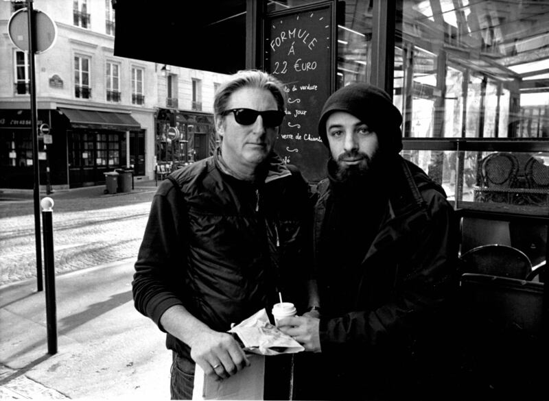 Beckett: Unbound 2024 festival organisers Adrian Dunbar and Nick Roth in Paris. Photograph: John Minihan
