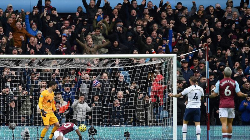 Alderweireld’s own goal had given Villa the lead. Photo: Justin Tallis/AFP via Getty Images