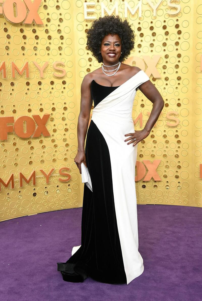 Emmys fashion: Viola Davis. Photograph: Frazer Harrison/Getty