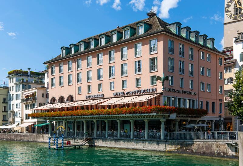 The Storchen hotel. Photograph: Prisma by Dukas/Universal Images Group via Getty Images