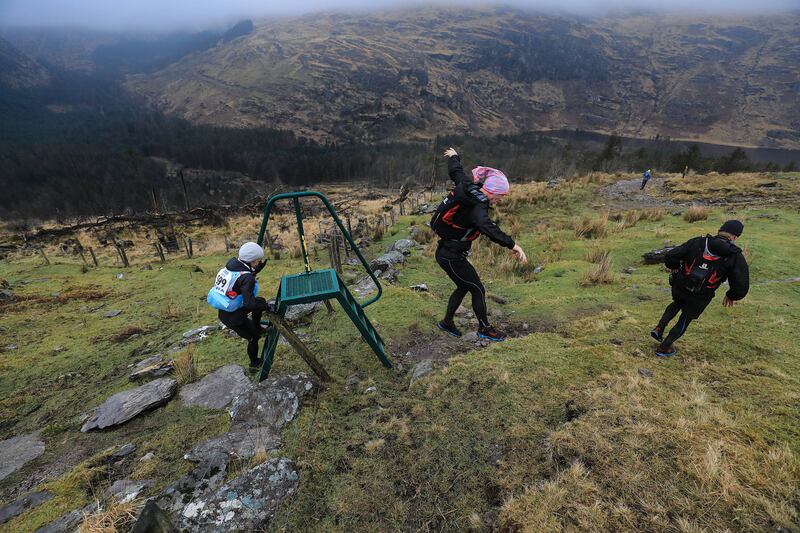 Athletes competing along the famous Beara-Breifne Way. Photograph: Valerie O’Sullivan