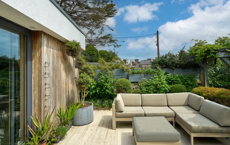 Patio area. Photograph: Gareth Byrne