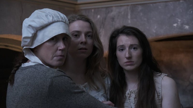 A scene from the docu-drama Cogadh Ar Mhná