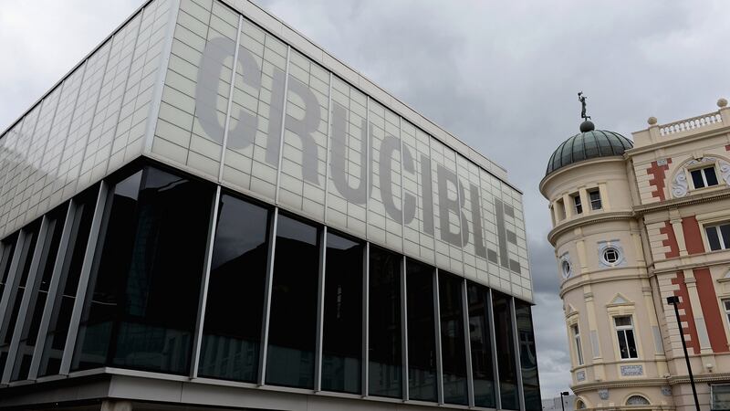 All eyes will be on The Crucible in Sheffield in April. Photograph:   Gareth Copley/Getty