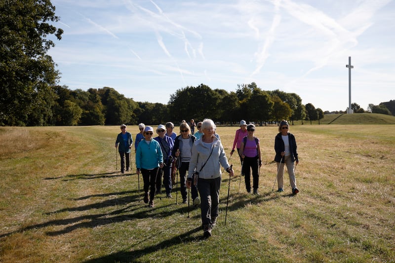 The Dublin Phoenix Nordic Walking Club. Photograph: Nick Bradshaw