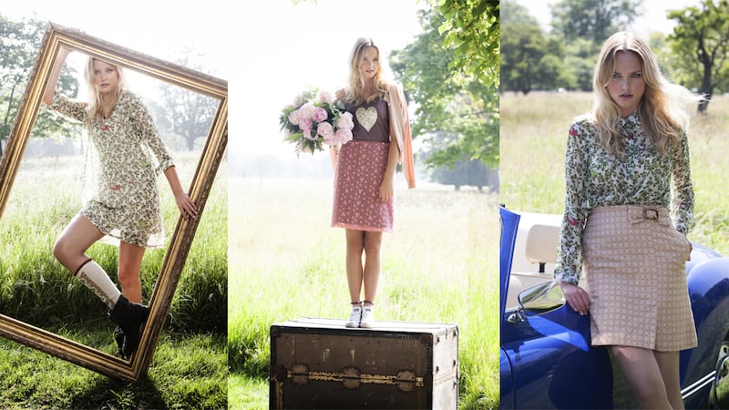 (R-L) Bird of Paradise Tunic, €119.00
Absinthe vest, €39, No Name cardigan, €89, Zelda silk print skirt, €109.95
Birds of paradise blouse, €119 (online only), French jacuard skirt, €99