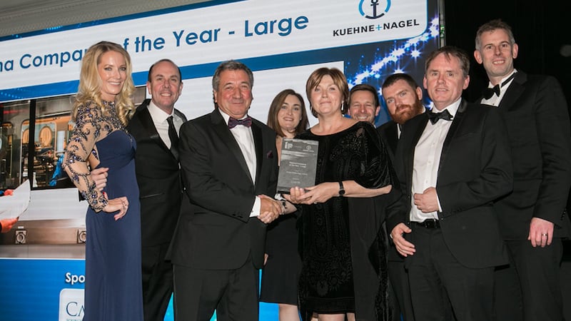 David Anchell, MD, Camida presents the Pharma Company of the Year - Large award to the Amgen Technology Ireland team