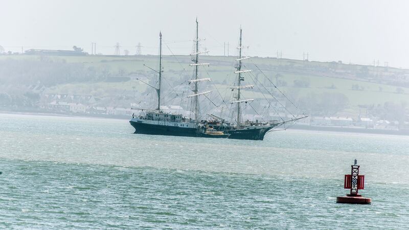 The students arrived back to Cork  after a transatlanic journey aboard the Tenacious sailing vessel. Photograph: Michael Mac Sweeney/Provision