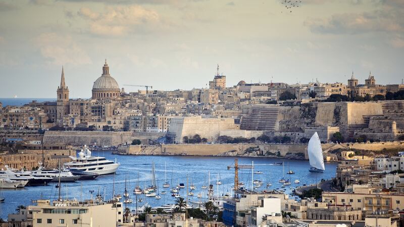 The capital city of Malta, Valletta.
