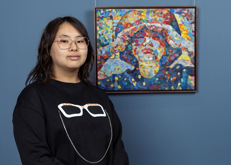 New Beginning, 2022, a painting on canvas by Meilin Ava Song