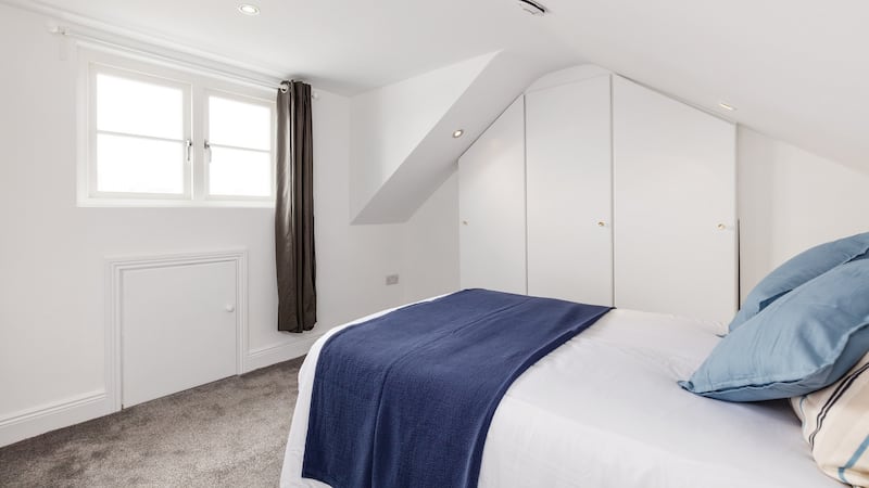 The double bedroom in the attic.