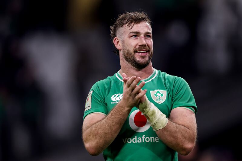 Ireland's Caelan Doris: to captain the side. Photograph: Ben Brady/Inpho