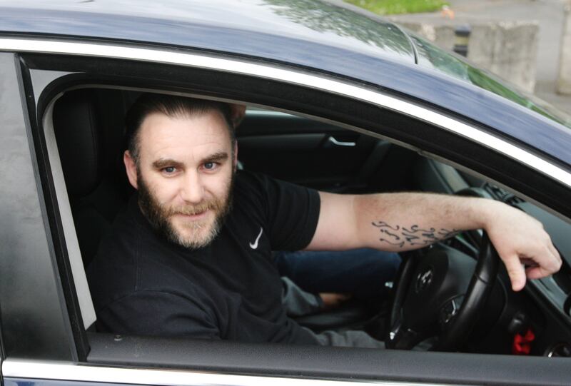 Cornelius Price leaving Wheatfield prison in May 2019. Photograph: Padraig O'Reilly