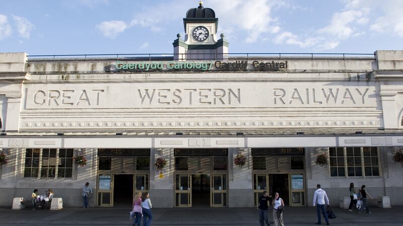 The front entrance to Cardiff Central station. Photograph: Getty