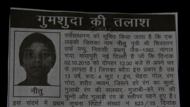 The newspaper clipping of missing girl Neetu. Photograph: Natisha Mallick