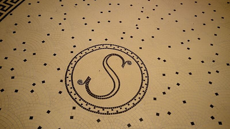 Floor tiles in the Stella. Photograph: Bryan O’Brien