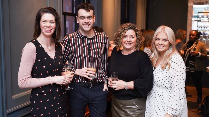 Guests enjoyed drinks and light bites before the Skin Health Month event