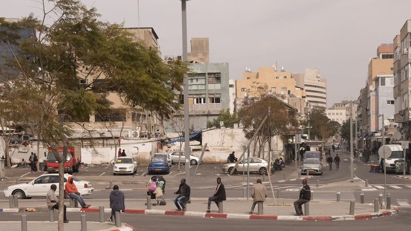 African refugees in Tel Aviv: have option to leave voluntarily by the end of March or face indefinite detention. Photograph: Kobi Wolf/Anadolu Agency/Getty