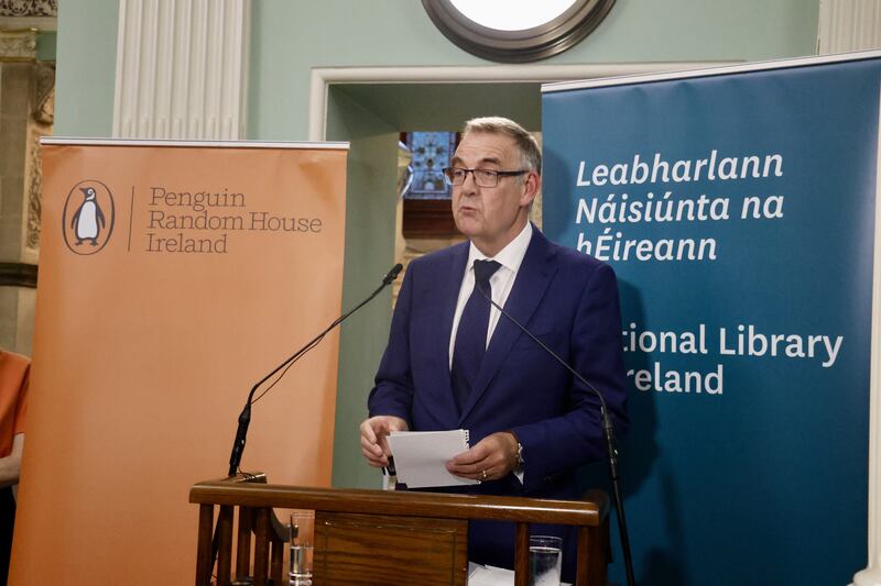 Former RTÉ journalist Bryan Dobson launches Leo Varadkar's book Speaking My Mind at the National Library of Ireland