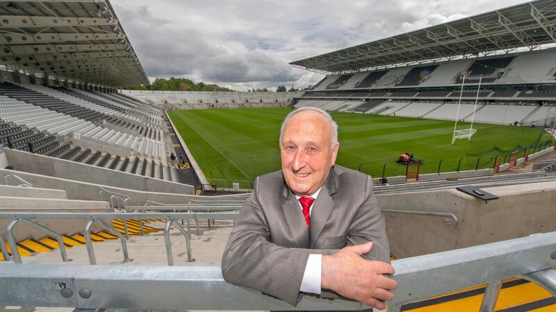 Cork  county board secretary Frank Murphy at Páirc Uí Chaoimh which reopens after redevelopment. Photograph:  Michael Mac Sweeney/Provision