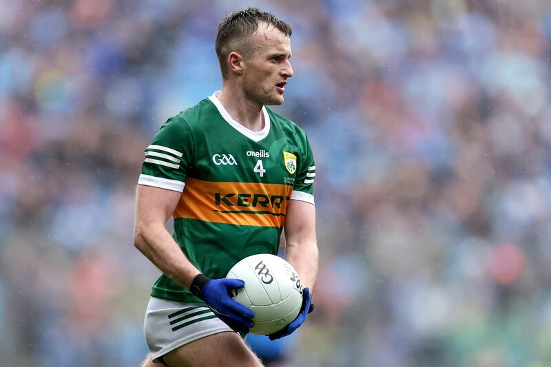 Tom O'Sullivan: manned the centre back berth for Kerry in the opening defeat to Derry. The Kingdom will be looking for their first points at Monaghan's expense. Photograph: Laszlo Geczo/Inpho 