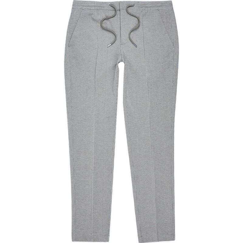 River Island grey Seoul smart skinny joggers, €45