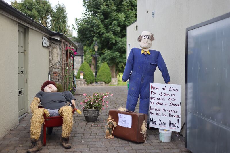 The Scarecrow Festival, in Durrow, Co Laois. Photograph: Dara Mac Dónaill