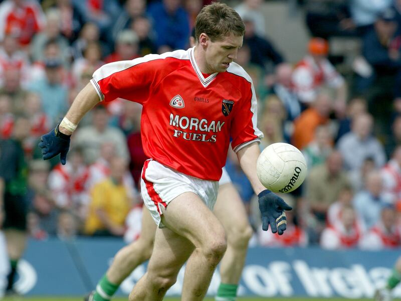 Kieran McGeeney in action for Armagh in 2002. Photograph: Lorraine O'Sullivan/Inpho 