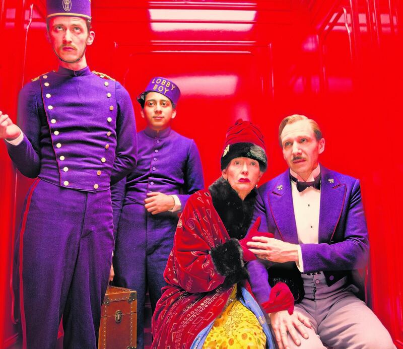 Swinton in Wes Anderson’s The Grand Budapest Hotel