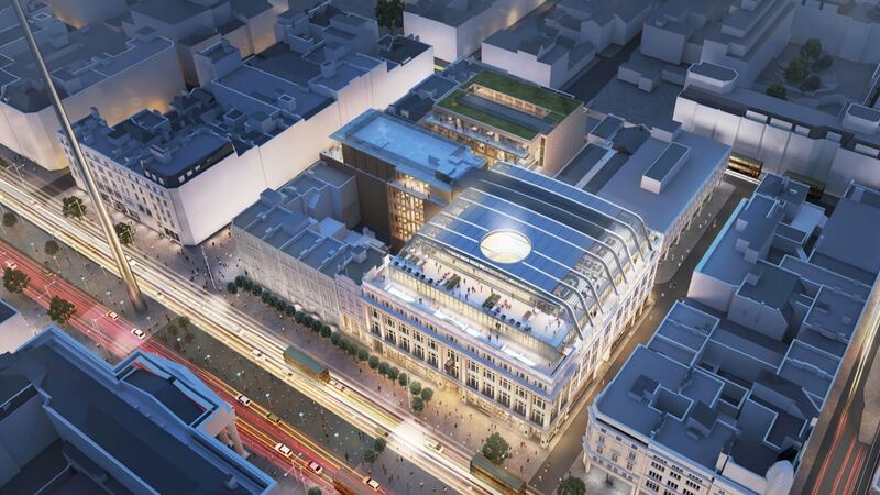 The Clerys Quarter scheme on O’Connell Street in Dublin  is due for completion in the first quarter of 2022