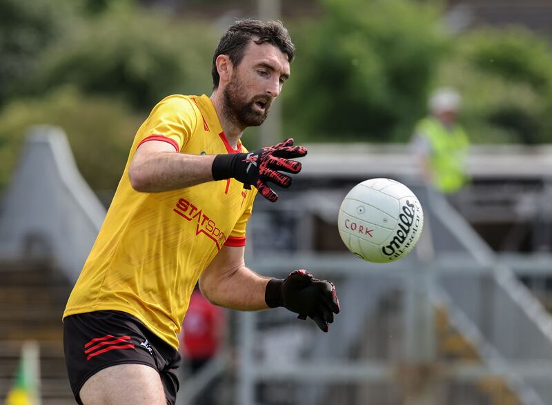 James Califf was repositioned as a goalkeeper for the Louth team under Mickey Harte. Photograph: Lorraine O’Sullivan/Inpho